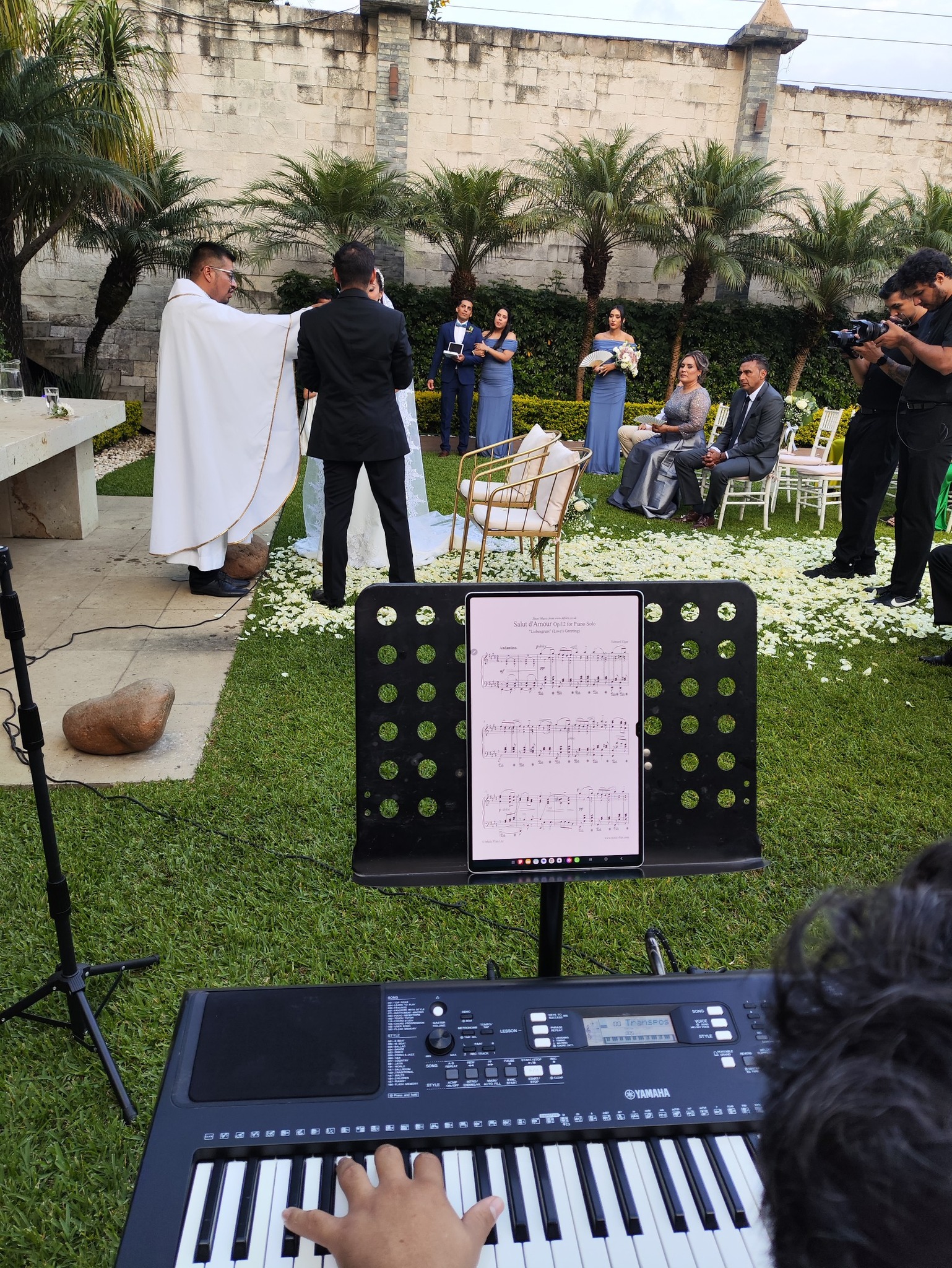 Piano y violín en ceremonia